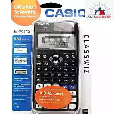 Casio Fx-991ex Classwiz Advanced Engineering Scientific Calculator-552 Functions • £35.99