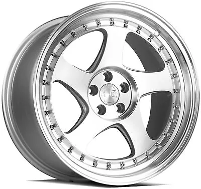 18x9.5  +30 Aodhan AH01 5x114.3 Machined Silver Rims (Set Of 4) • $746.10