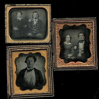 6th Plate Photo Lot Daguerreotypes & Ambrotype 1850s • $299.99