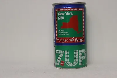 7-up Soda Bi-cenntenial States Can 1976 - New York - Uncle Sam Puzzle Piece - • $6.73
