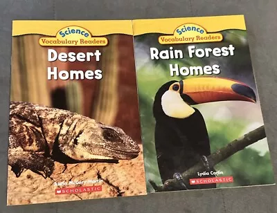 Science Vocabulary Readers Desert Home & Rain Forest Homes (2 Books) • $2.50