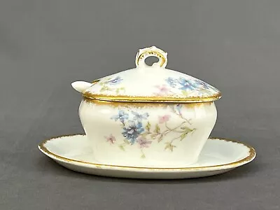 $59.99 • Buy CH Field Haviland Limoges Mustard Pot With Attached Under Plate + Ladle
