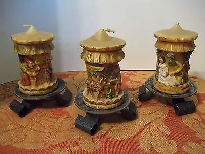 Vintage 6pc 70's Gunter Candles Lil Red Ridinghood & Hansel/Gretal &  Snow White • $80