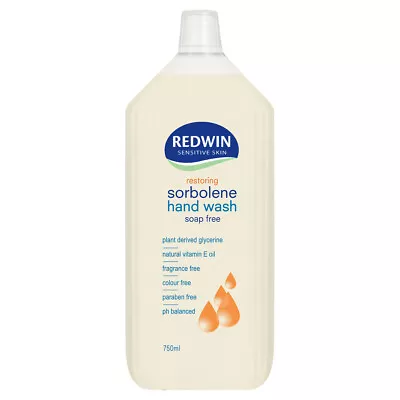 Redwin Sorbolene Hand Wash With Vitamin E 750ml Refill • $5.69