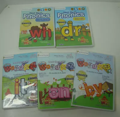 Preschool Prep Series Lot Of 5 DVDs Meet The Sight Words 1 2 3 Phonics Blends • $5.99