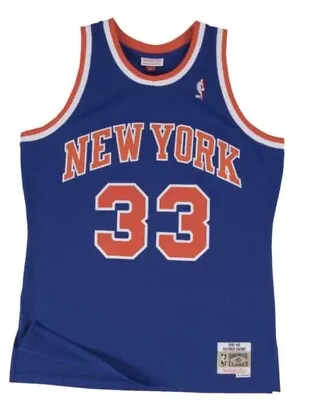 Patrick Ewing New York Knicks Mitchell & Ness Blue NBA Swingman Jersey Men XL • $89.99