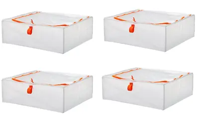 4x Foldable Shoe Bag Large Underbed Storage Case Clothes Storage Boxes • £14.50