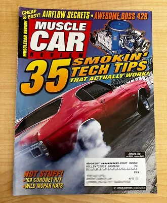 MUSCLE CAR REVIEW Magazine January 2001 • 1969 Coronet R/T 1970 Chevelle SS454 • $9.75