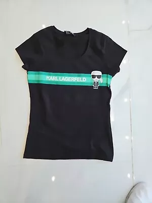 Womens Fitted T Shirt Karl Lagerfeld Small • £15