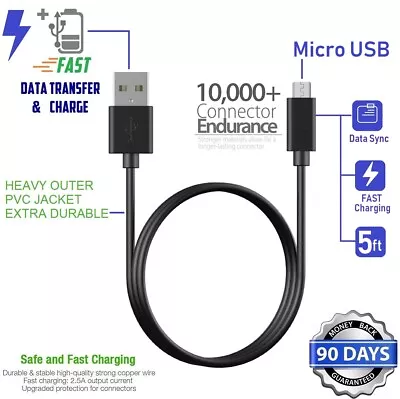 $7.99 • Buy 5ft For Beats Micro USB Charging Cable Dr.Dre Beats Pill /Solo Studio Headphones