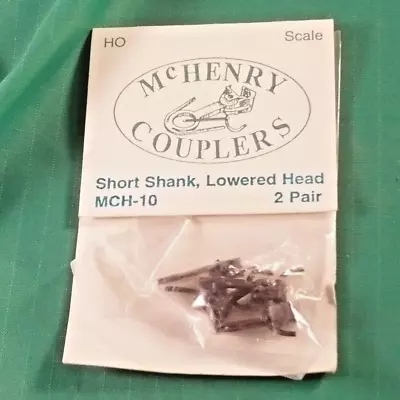McHenry Couplers HO #MCH-10 Short Shank Lowered Head Couplers (2 Pair) • $3.50