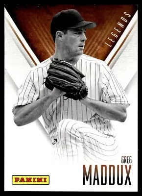 2014 Panini Legends Baseball Card Greg Maddux Auto Atlanta Braves #3 • $2.99