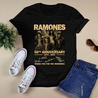 Ramones Band 50th Anniversary Vintage Shirt 19974 2024 Classic T-shirt • $17.99