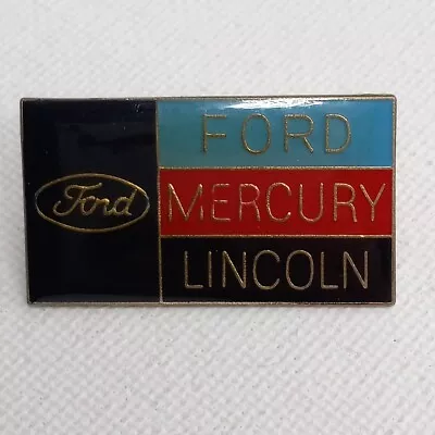 Vintage Ford Lincoln And Mercury Dealership Metal Lapel Hat Pin • $5