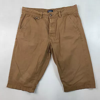 Kangol Knee Length Chino Shorts Large Brown • £12.90