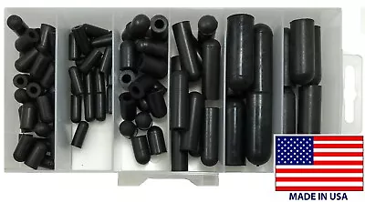 90 Piece Rubber Carburetor & Vacuum Cap Assortment Kit 3/16  - 9/32  - 6 Types • $16.95