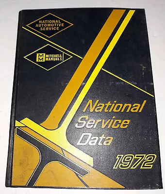 1972 Mitchell National Service Data Manual Final  • $20