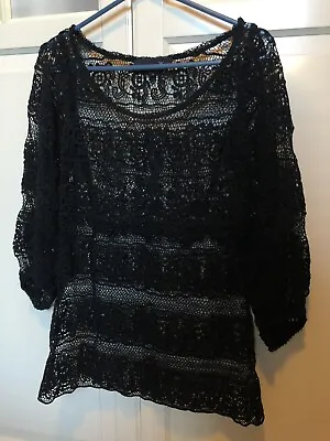 ✨ Isabel Marant Guipure Lace Top 0 Chic ✨ 6 8 Small S XS Sheer French Goth Boho • $120