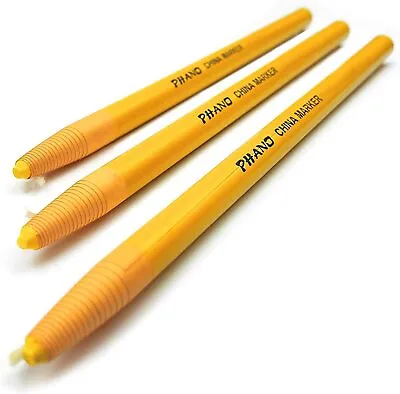 £6.41 • Buy Dixon Peel Off China Markers Chinagraph Pencil - Non Toxic - Set Of 3 - Yellow