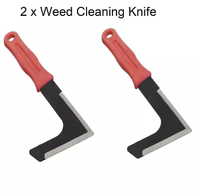 2 X Garden Patio Weed Knife Paving Slab Grove Moss Weeding Remover Tool Weeder • £3.75