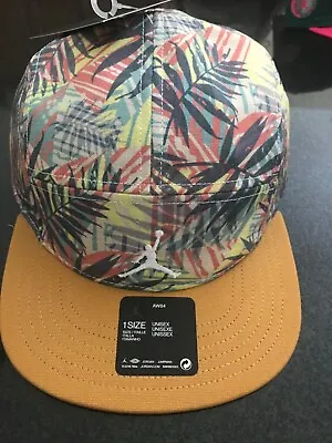 Nike Air Jordan AW84 Jumpman Printed 5 Panel Hat DA5205 348 Floral Super Bowl • $52.80