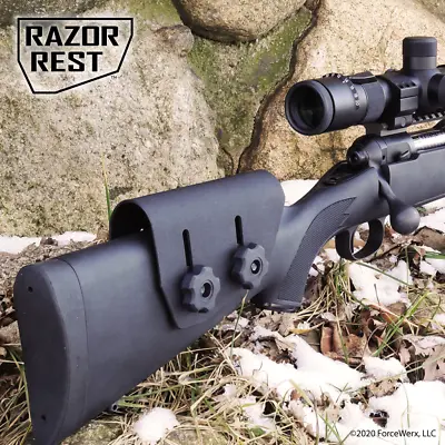 Cheek Riser .093 Black Kydex Razor Rest Tactical & Hunting Rifle Cheek Pad USA ! • $39.95