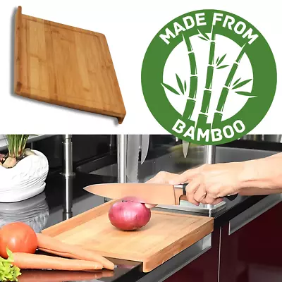 Cutting Board Bamboo  With Raised Edges On Both Sides (SAFER TO USE) By Home-X • $12.99