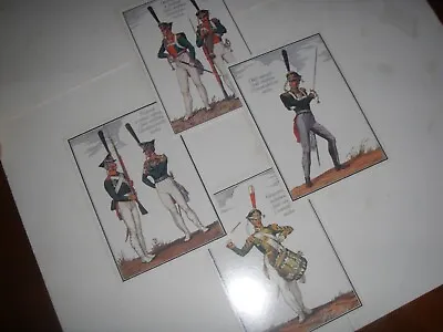 MILITARY UNIFORM Colour Postcards Russian Napoleonic 4 Postcards (B) • £5.99