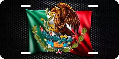 Mexican Flag Hispanic Country Mexico Aluminum Car License Plate Tag LP354 • $19.99