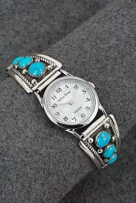 Turquoise & Sterling Silver Watch Bracelet - Paul Largo • £204.28