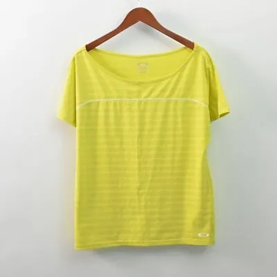 Oakley Athletic Shirt Tech Stretch Yellow Womens Medium M • $4.78