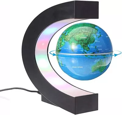 GutReise Magnetic Levitation Floating Globe World Map With LED Lights C Shape F • £24.17