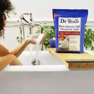  Therapeutic Epsom Salt Soak: Dr. Teal's Pure Epsom Salt Fragrance-Free 6 Lbs. • $6.25