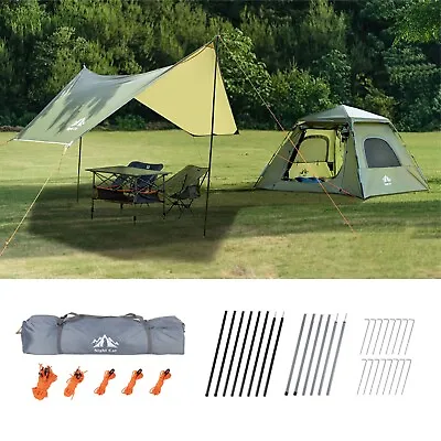 Waterproof Automatic 2-3 Men Outdoor Instant PopUp Tent Camping Hiking Canopy US • $187.48
