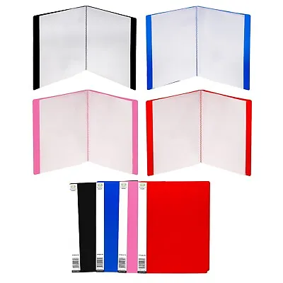 A4 Display Book 20 Clear Pockets Pack Of 7 File Folder Project Portfolio Art • £12.19