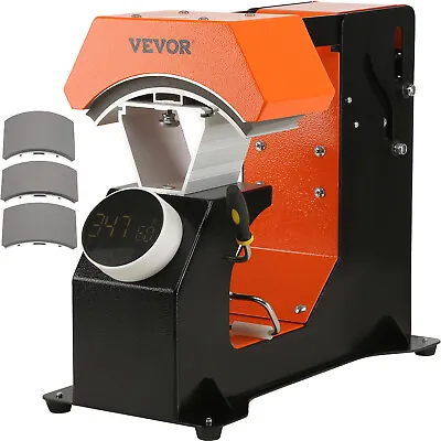 VEVOR 3-in-1 Auto Hat Heat Press Heat 3pcs Transfer Printing For Caps Automatic • $129.67