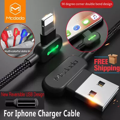$9.99 • Buy Mcdodo Fast Charging Charger L Shape Reversible Usb Unbreakable Cable Cord