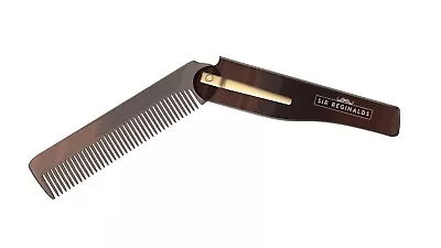 Beard Moustache Hair Comb Mens Grooming Travel Pocket Sized Finest Folding Tool • $7.45