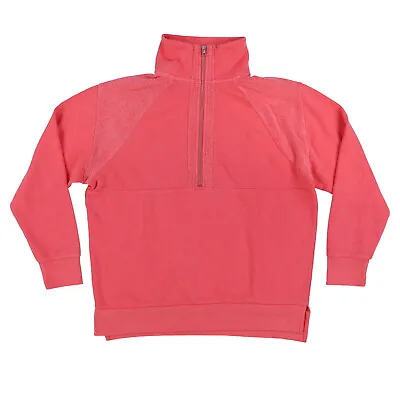 Victoria's Secret Pink Sweatshirt Half Zip Pullover Fleece Sweater Vs New Nwt • $45.49