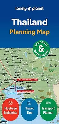 Lonely Planet Thailand Planning Map By Lonely Planet Folded Book • £7.99