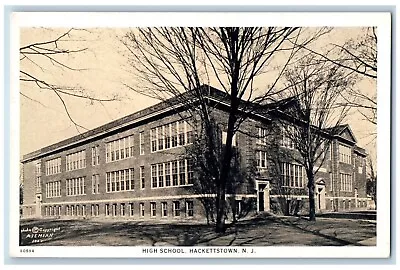 Hackettstown New Jersey NJ Postcard High School Building Exterior C1920 Vintage • $9.72