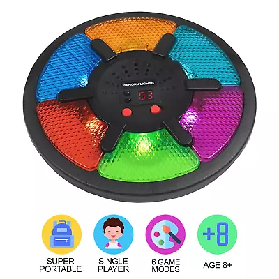 Classic Memory Game Electronic Interactive Handheld Kids Family Sound Lights Toy • £12.99