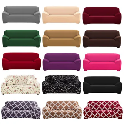 $13.29 • Buy Stretch Chair Sofa Couch Cover Spandex Elastic 1/2/3/4 Seat Slipcover Protector