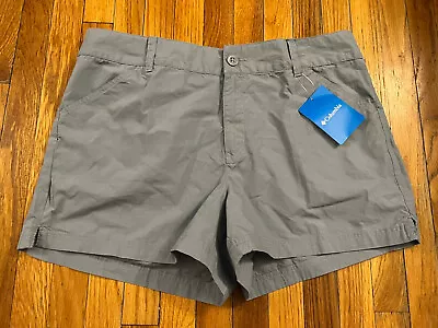 Columbia Active Fit Court Shorts Women’s Size 14 Gray NEW With Tags • $20