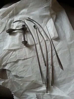 Vintage Lot Of 6 Stainless Steel Medical Equipment • $35.99