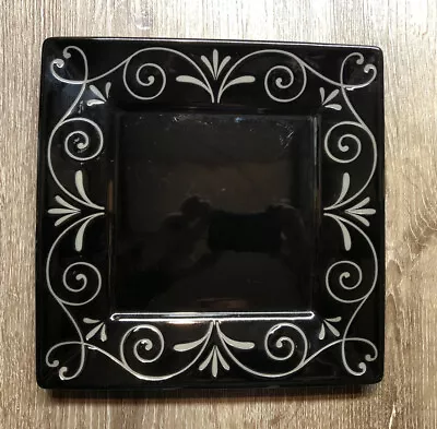 Mikasa Tuscan Scroll Black Dinner Plate ~new~ • $13.95