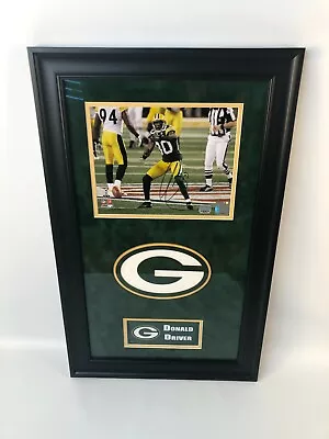 Donald Driver Green Bay Packers Autographed Framed 8x10 Photo • $200