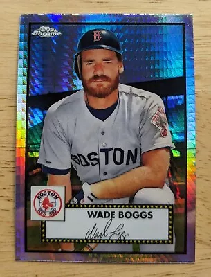 2021 Topps Chrome Platinum Anniversary 509 WADE BOGGS Prism Refractor Red Sox • $0.99