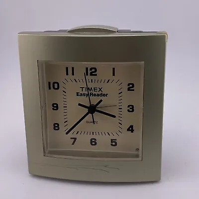 Vintage Timex Easy Reader Bedside Quartz Battery Powered Alarm Clock TESTED • $14.50