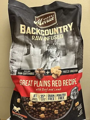 Merrick Backcountry Raw Infused Grain Free Great Plains Red Dry Dog Food 20 Lb • $74.99